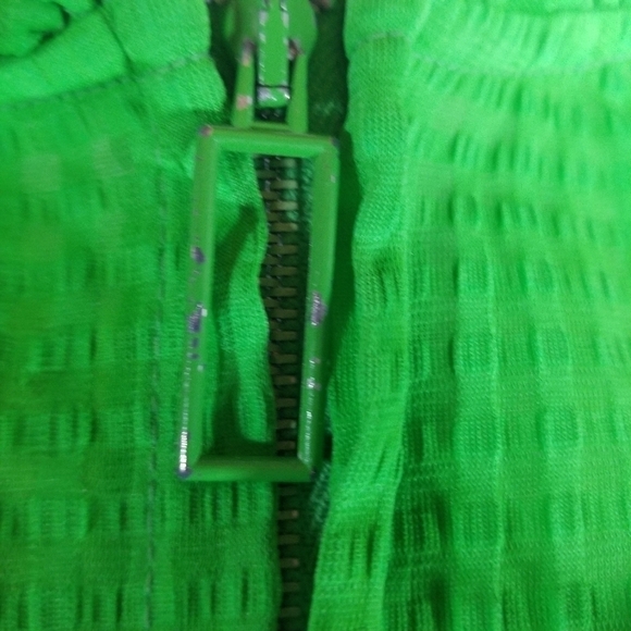 Vtg 60s Lord & Taylor kelly green hooded lightweight jacket - Picture 11 of 11